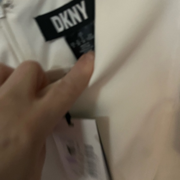 DKNY White Ruffle Sleeve Dress - Picture 5 of 6